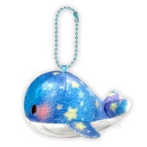 Puchimaru Keychain (2”) – Starry Whale (Blue)